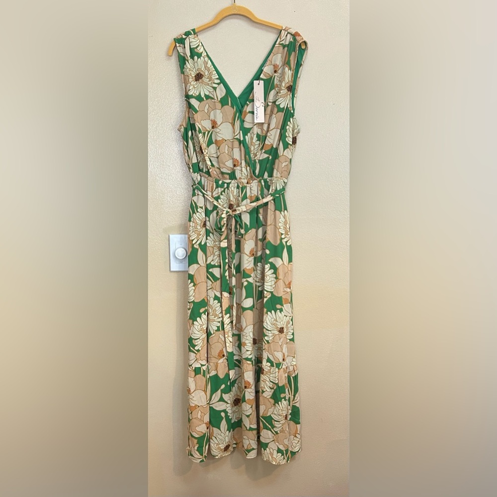Les Serein 1X Floral Maxi‎ Dress